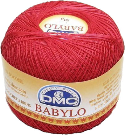 DMC babylo 10 kol. 666 czerwony 50 gr. / 267 m.