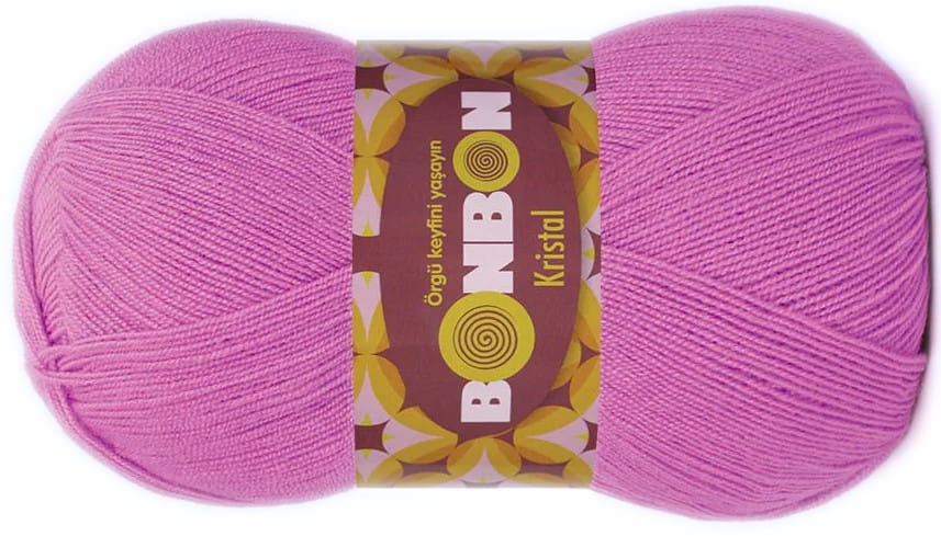 Włóczka BonBon Kristal 100gr kol. 98261 / jasny wrzos