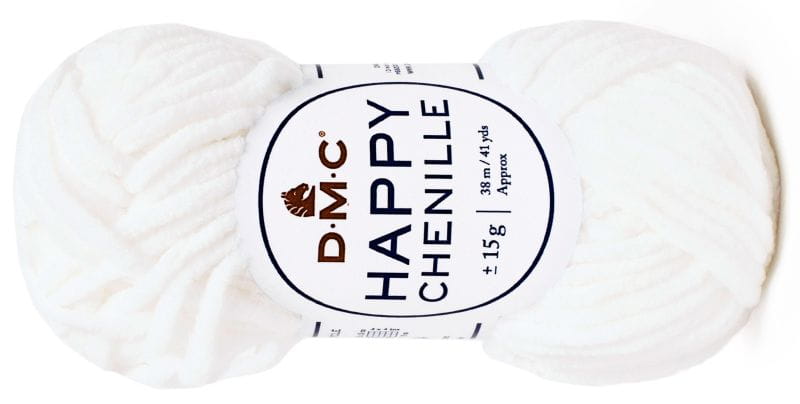 WŁÓCZKA HAPPY CHENILLE DMC kol. 20 biały