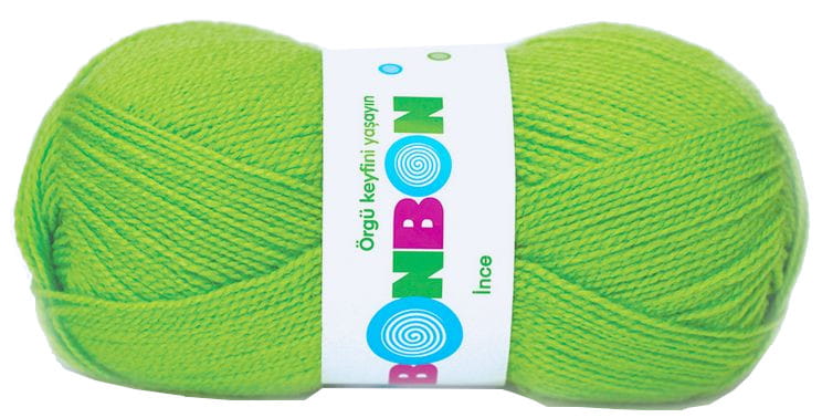 włóczka Bonbon Ince 100gr kol. 98401/ jasny zielony