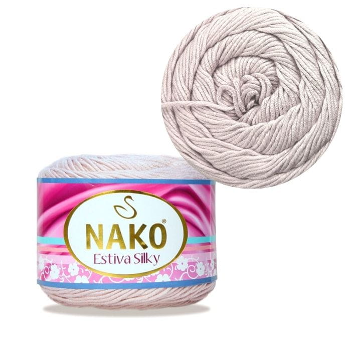 Włóczka Nako Estiva Silky kol. 12930 delikatny jasny różowy