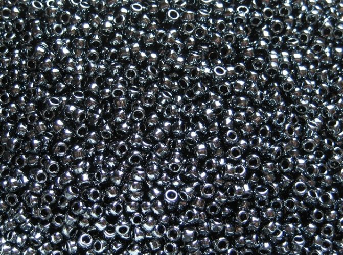 koraliki szklane okrągłe TOHO TR-11 kol. 81/metaliczny szary 2,1mm 10g