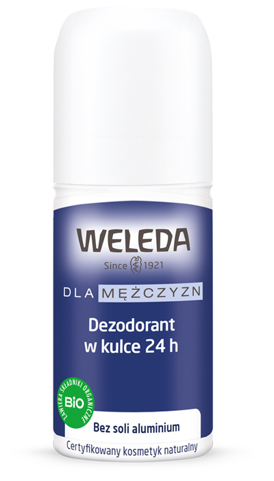 WELEDA Dla mężczyzn Dezodorant w kulce 24 h, 50 ml