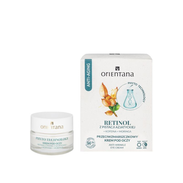 Orientana Retinol - Przeciwzmarszczkowy krem pod oczy, 15 ml