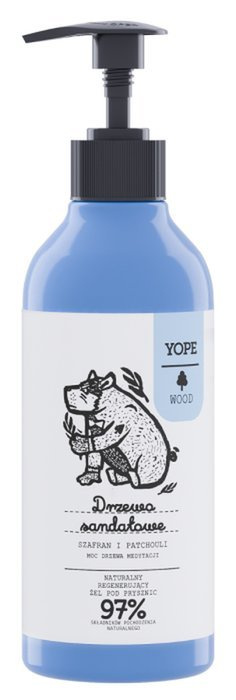 YOPE Żel pod prysznic Drzewo Sandałowe, Szafran, Patchouli 400ml