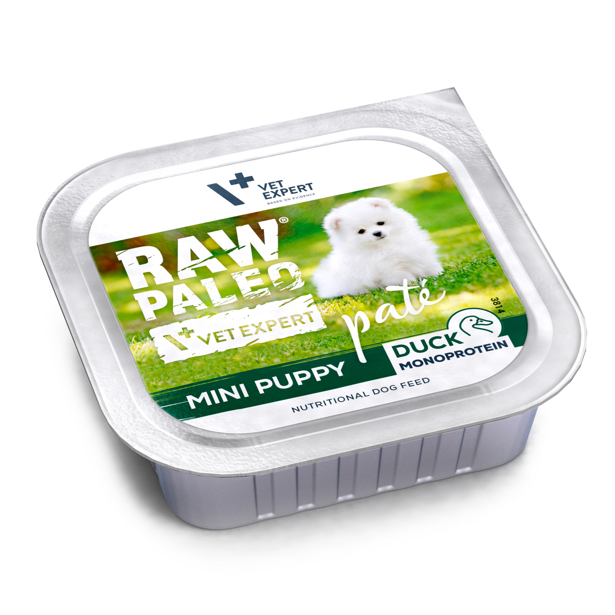 RAW PALEO DUCK PATE MINI PUPPY - mokra karma dla szczeniąt - kaczka 150g