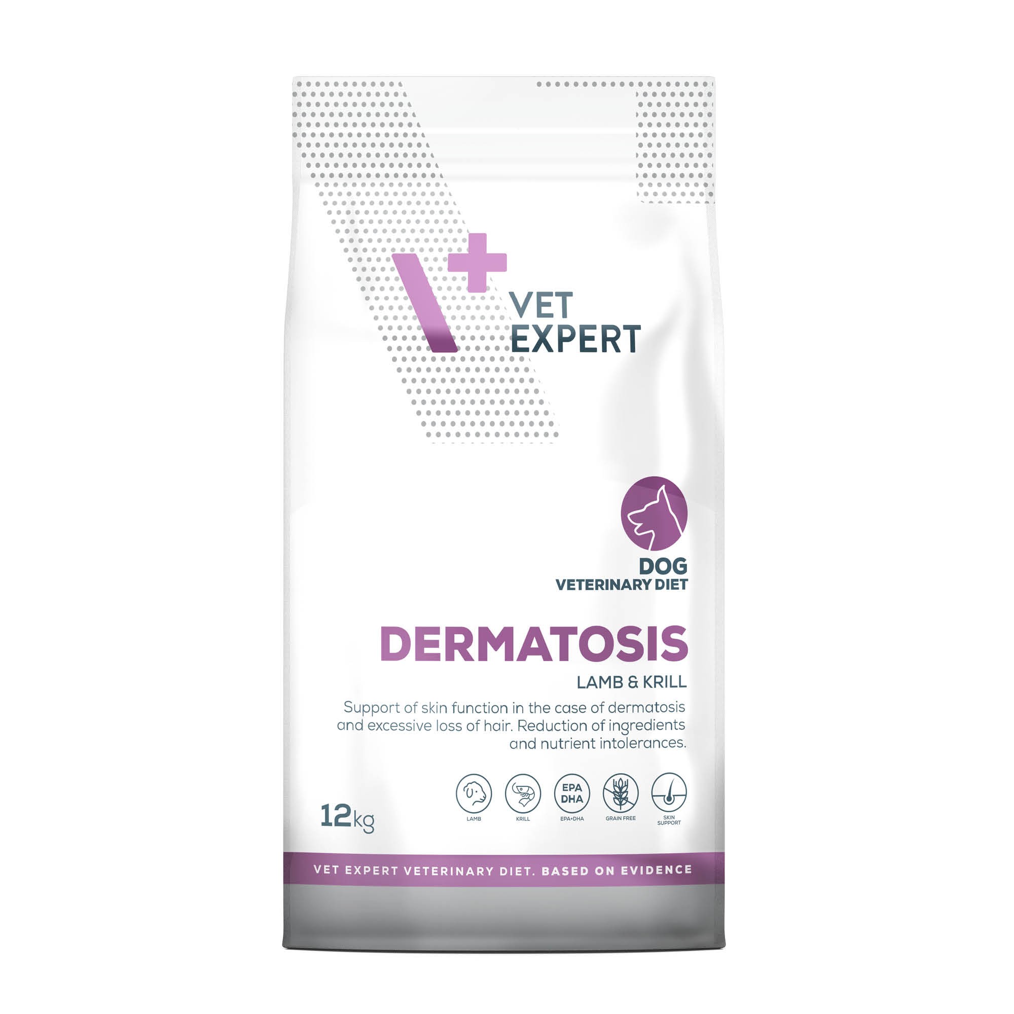 VET EXPERT DERMATOSIS DOG LAMB & KRILL – sucha karma weterynaryjna dla psów