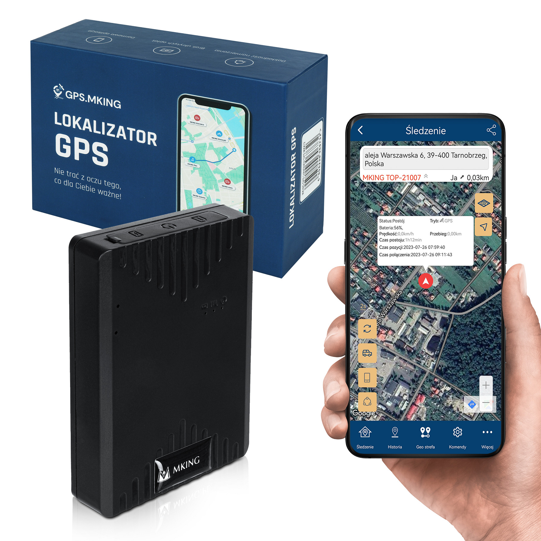 Lokalizator GPS 35 DNI 2G+4G MAGNES ŚLEDZENIE PODSŁUCH MK6B