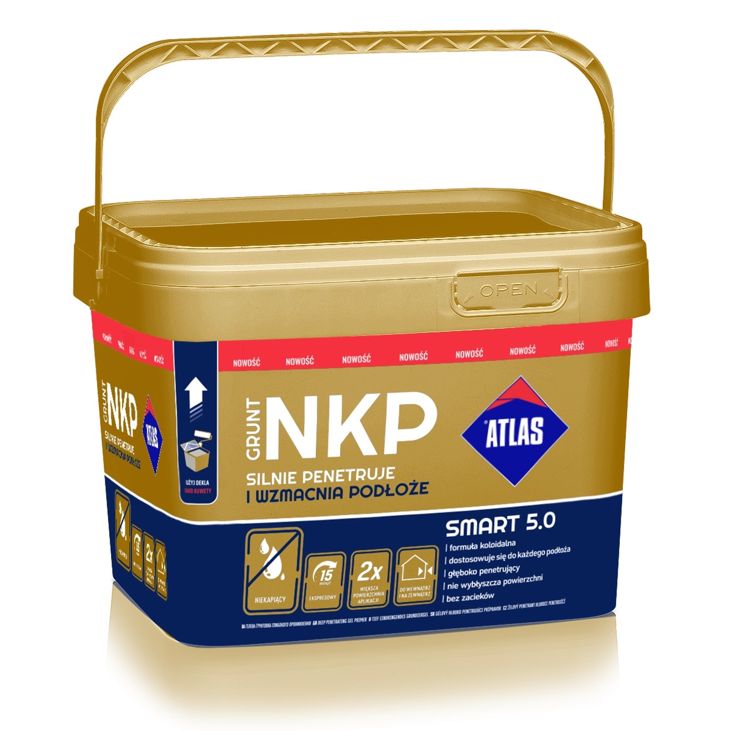 Atlas Grunt NKP głęboko penetrujący wiadro 10 kg