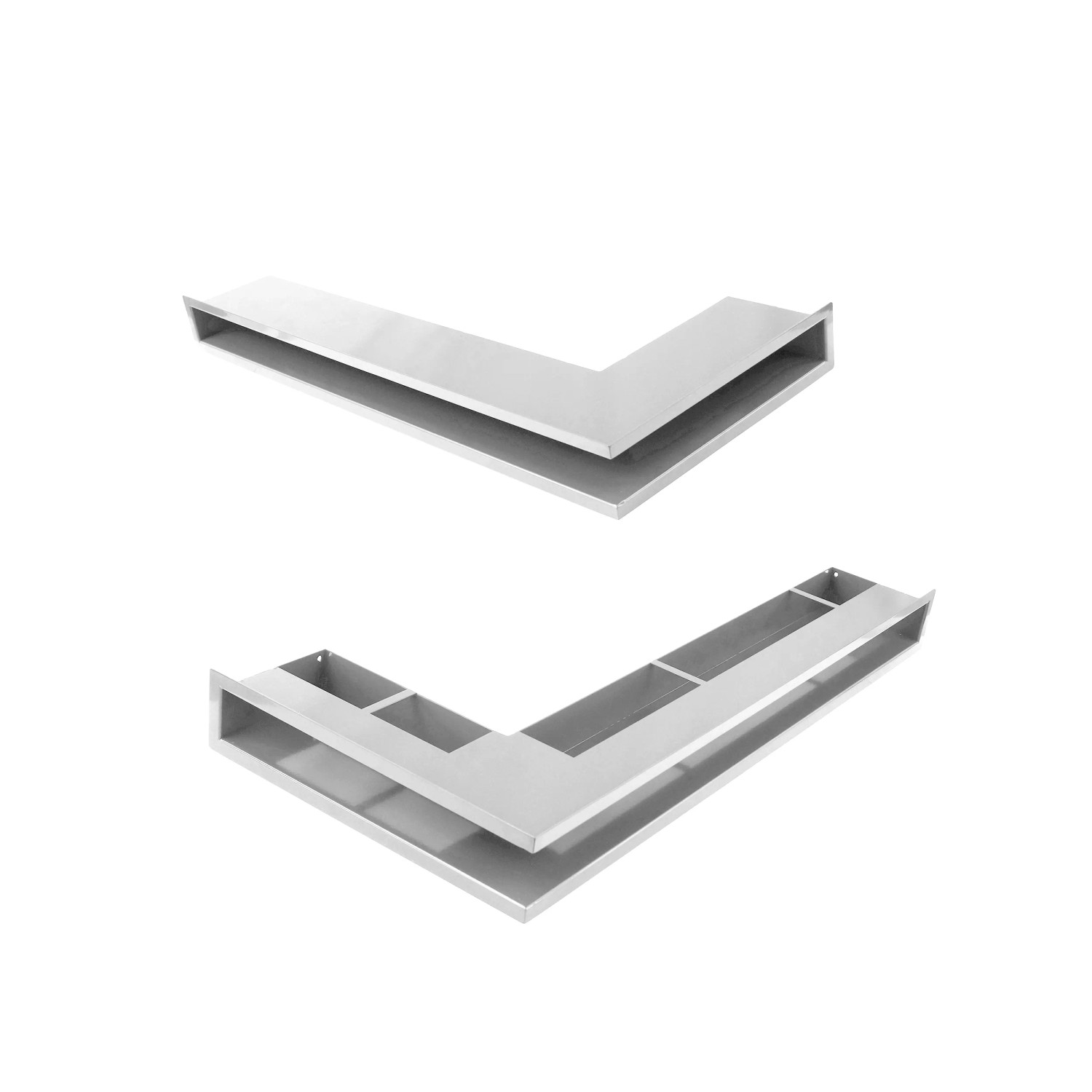 Netengel Luft narożny lewy biały 76,5 x 7,5 x 36 cm