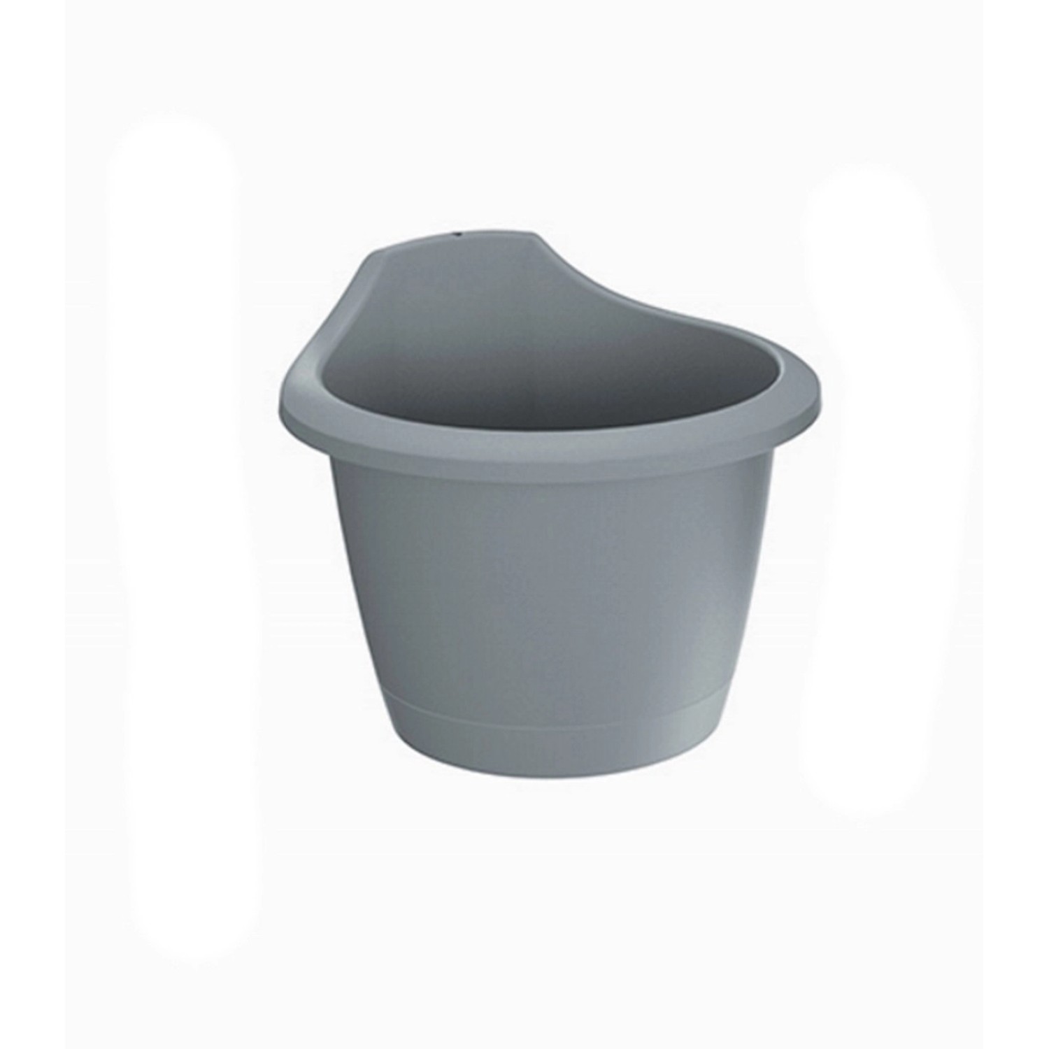 Prosperplast Doniczka Respana Wall szary kamień - 24 cm