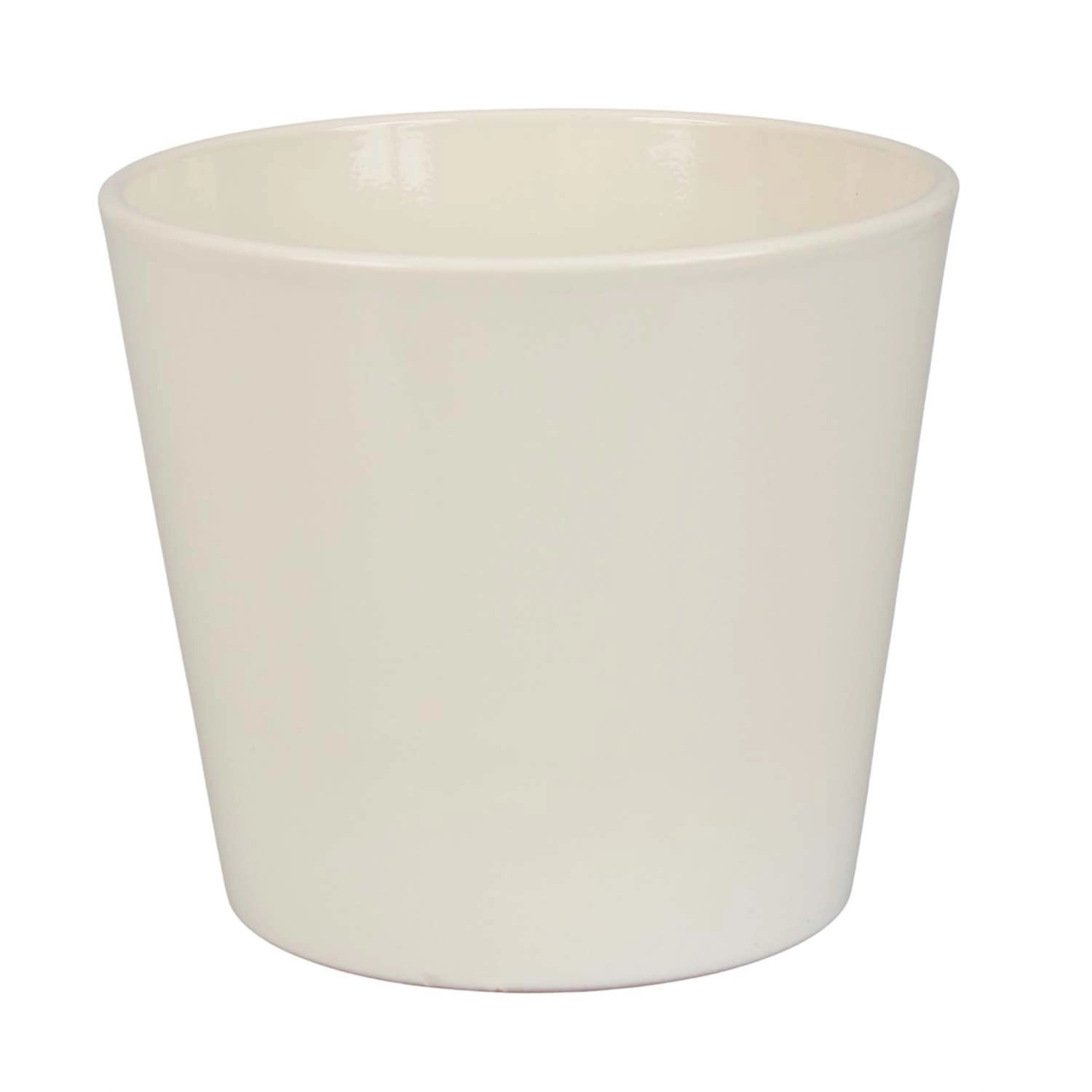 Osłonka ceramiczna kremowa - 28 cm