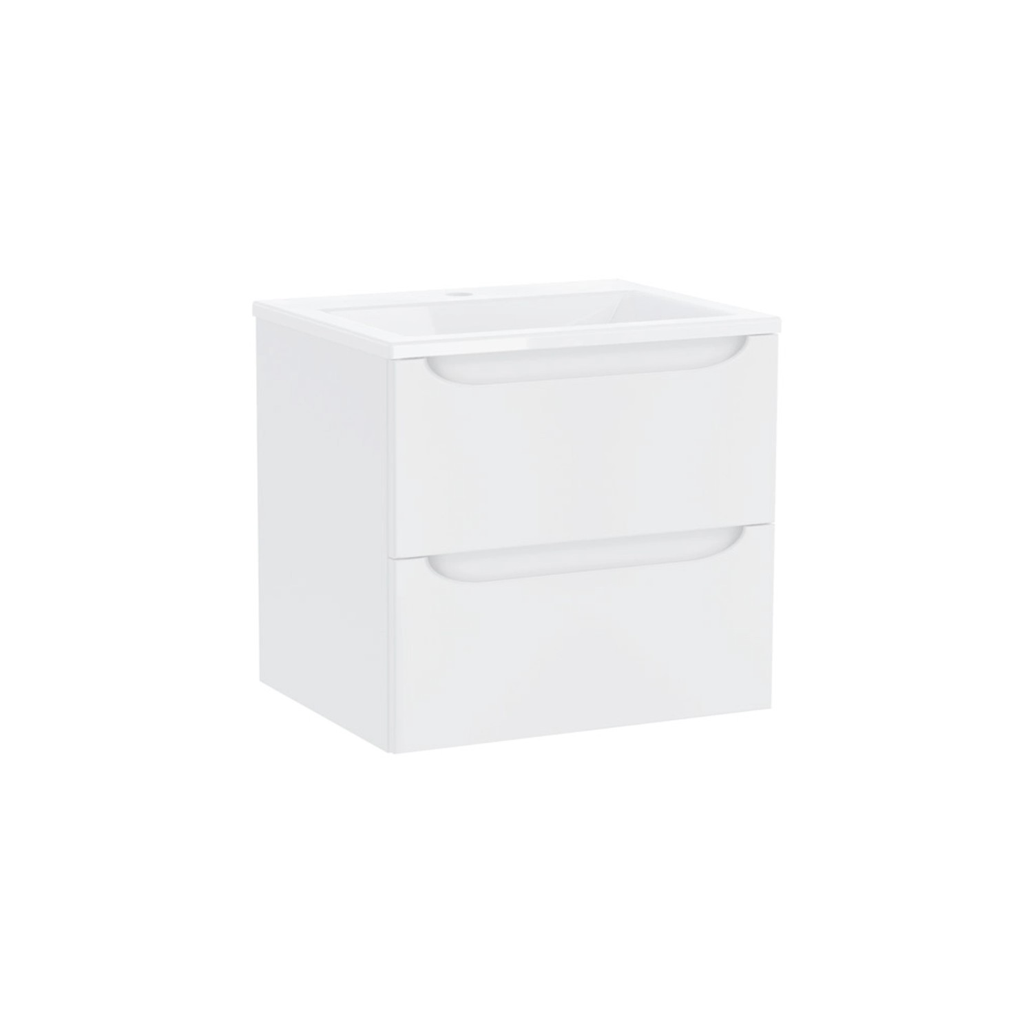 Mirano Zestaw Selvia Szafka Z Umywalką Biały 50 Cm