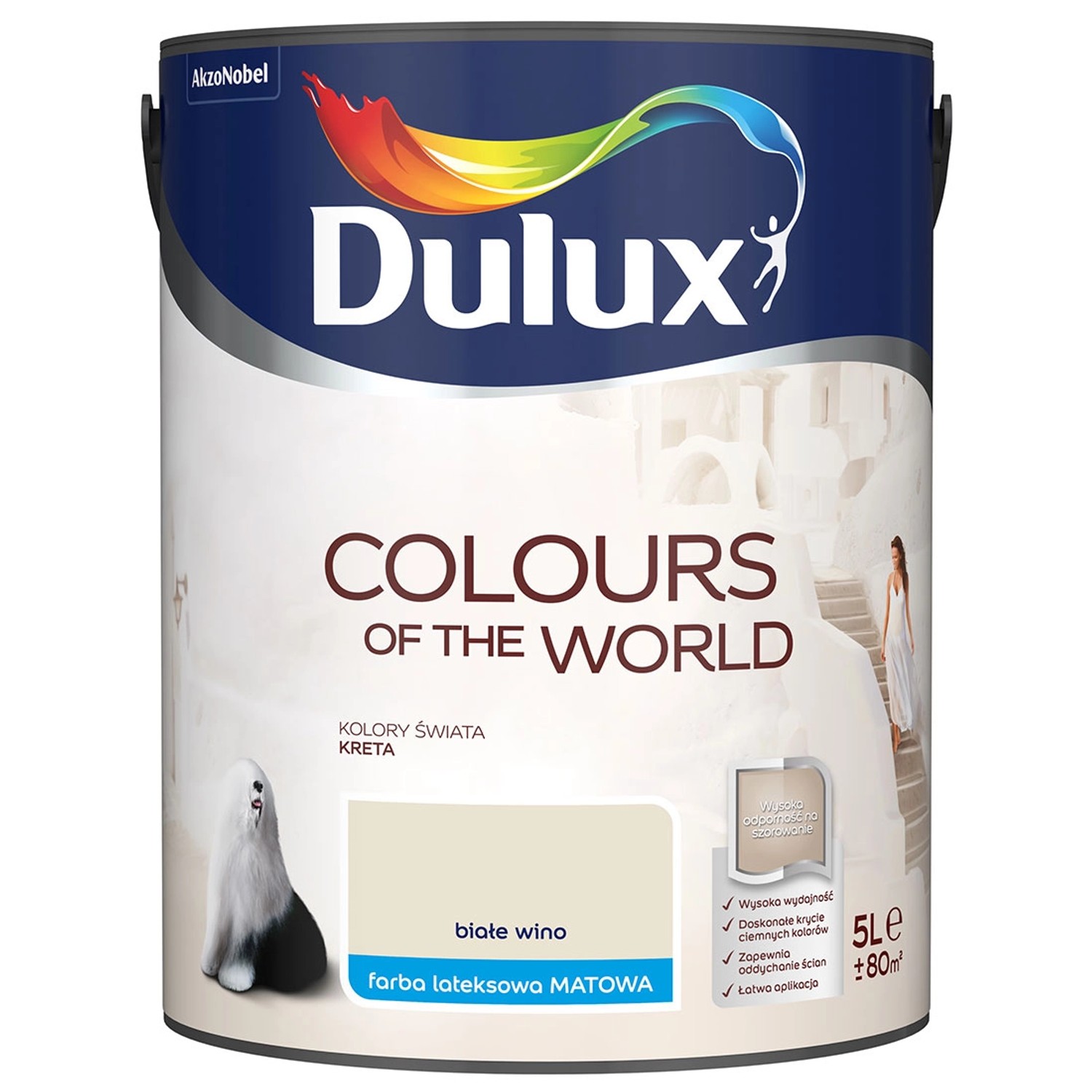 Farba Dulux Kolory Świata białe wino 5 l