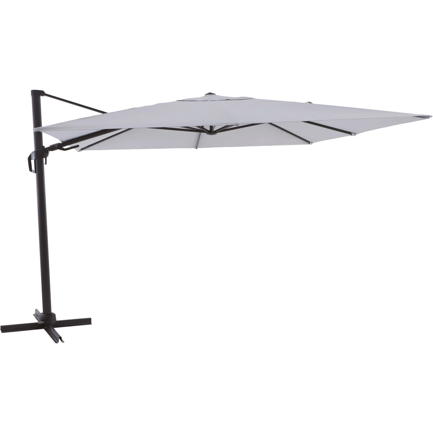 Parasol ogrodowy LAMESA szary - 330 x 330 cm