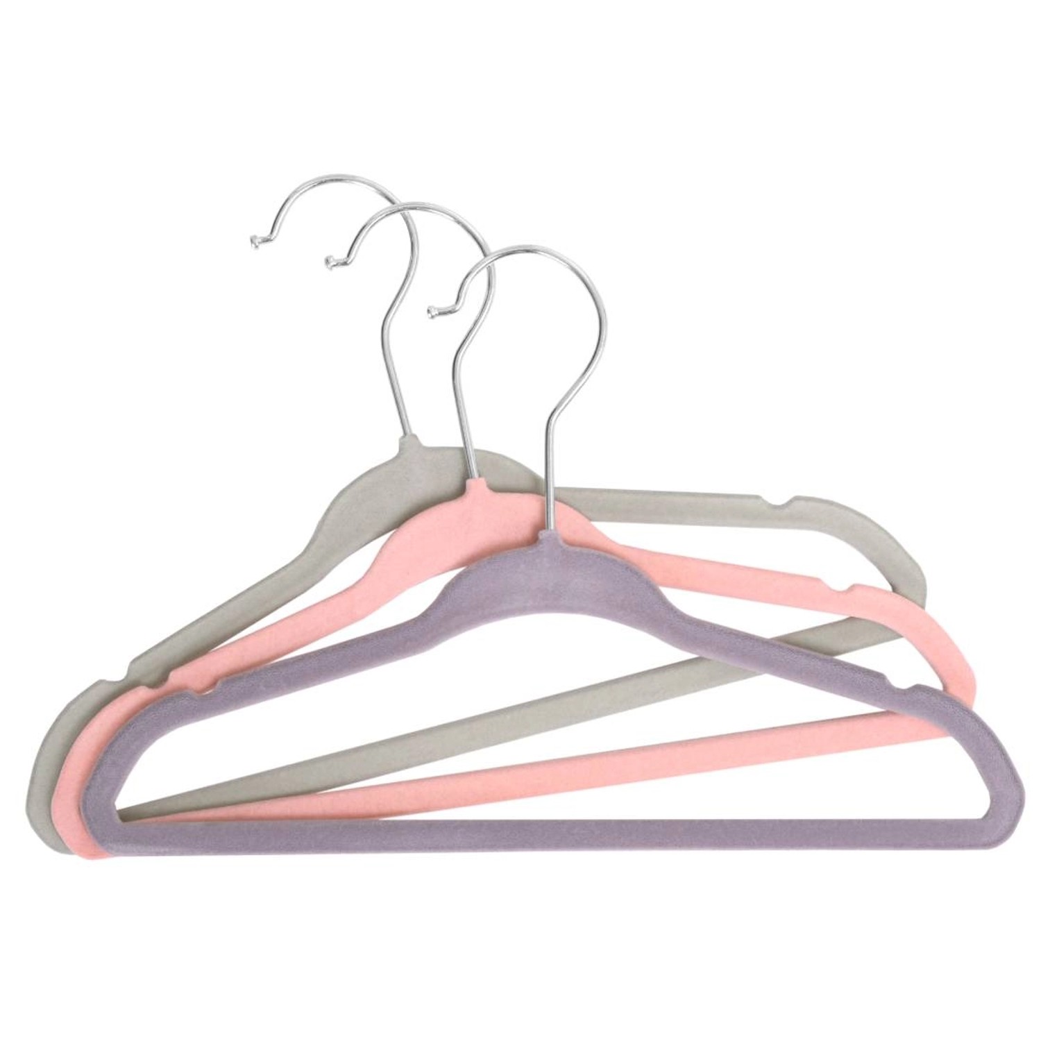 Wieszak welurowy MINI GIRL 3 szt.