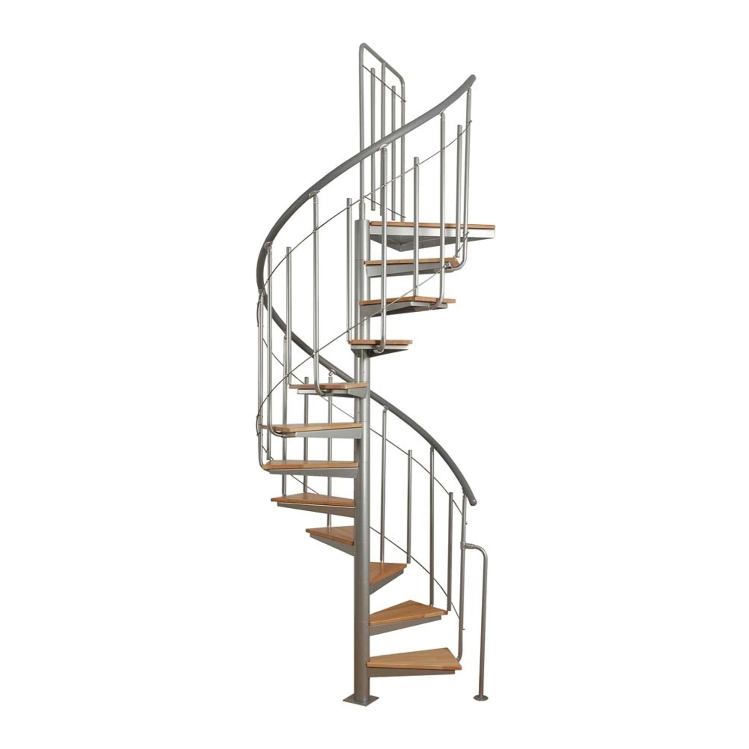 Atrium System Schody Modułowe Solo Vertical, srebrno-szara