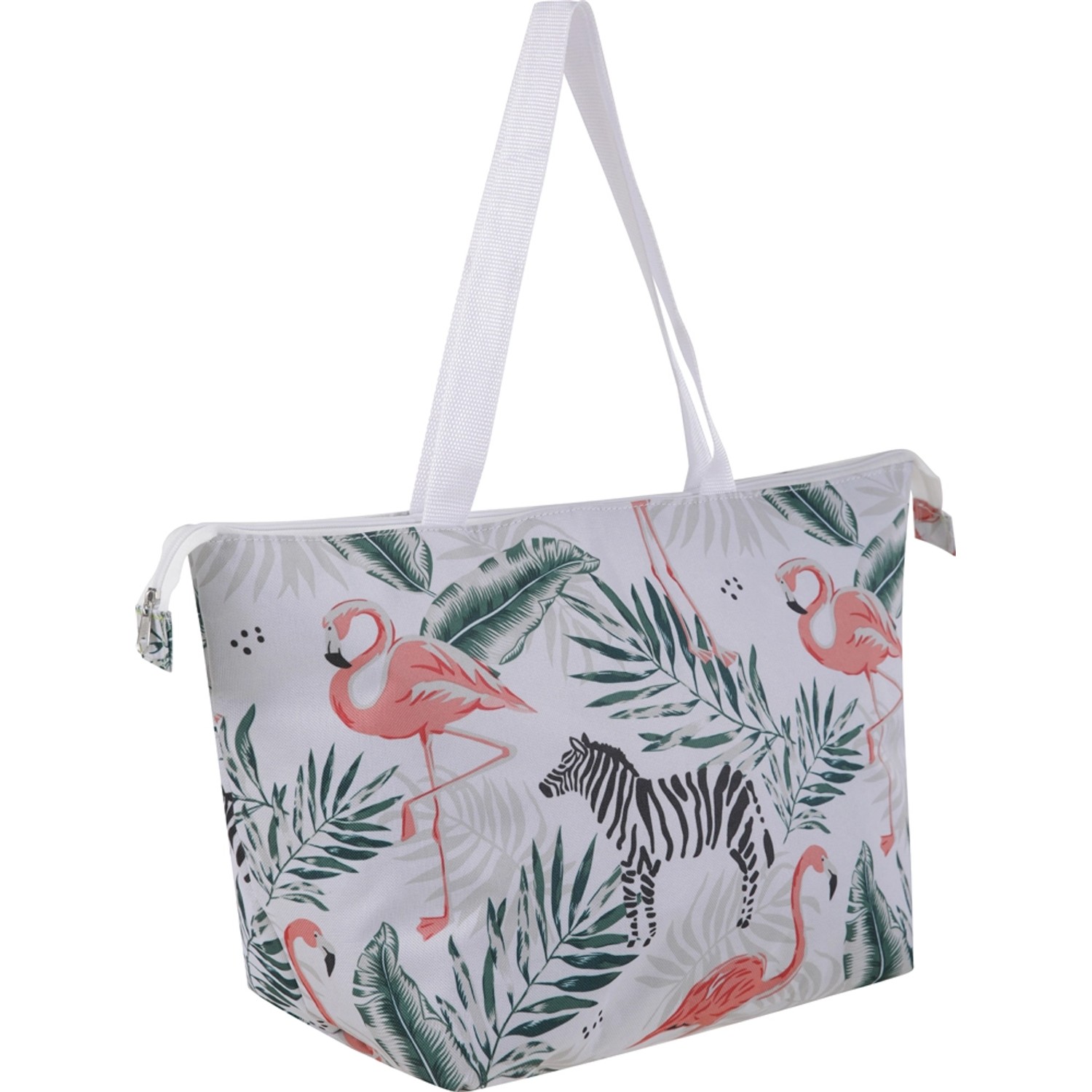 Torba chłodząca różowo-biała 35/53 x 18 x 32