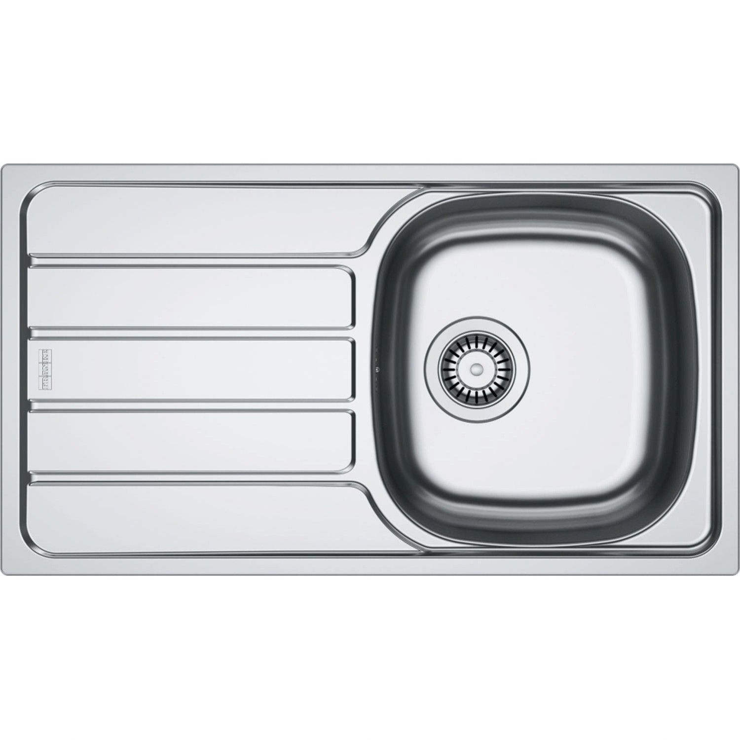 Franke Zlewozmywak SKN 611-78/44 1-kom. z ociekaczem stalowy - 78 x 43,5 cm