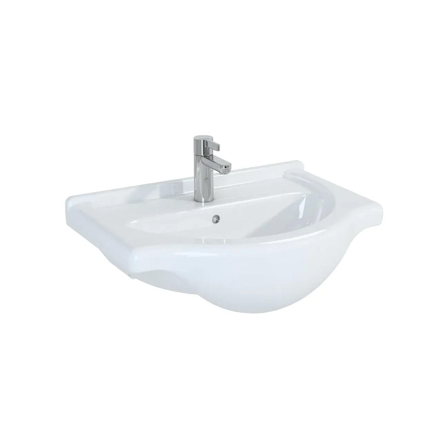 Royo Umywalka EVE-Bahama z otworem na baterię 55,7 cm biała