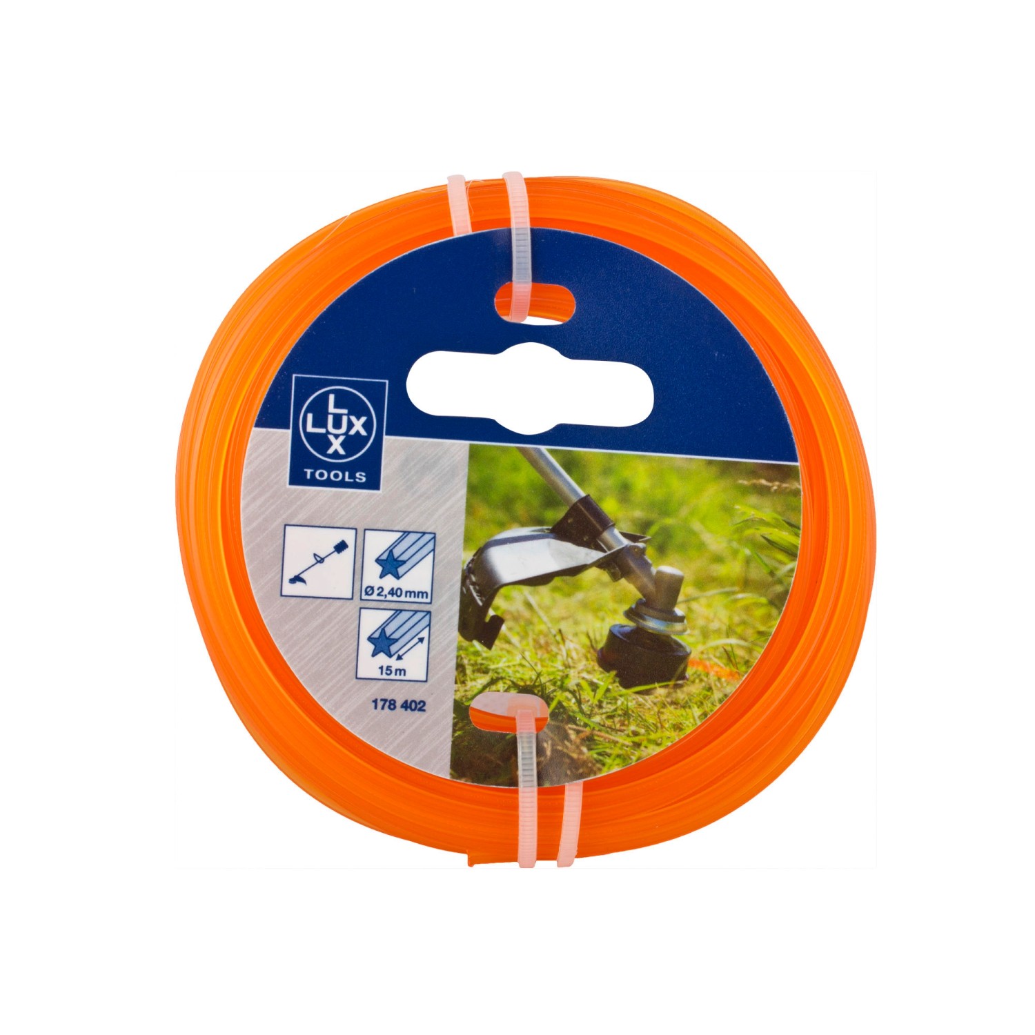 LUX Żyłka do podkaszarek gwiazdka 2,4 mm