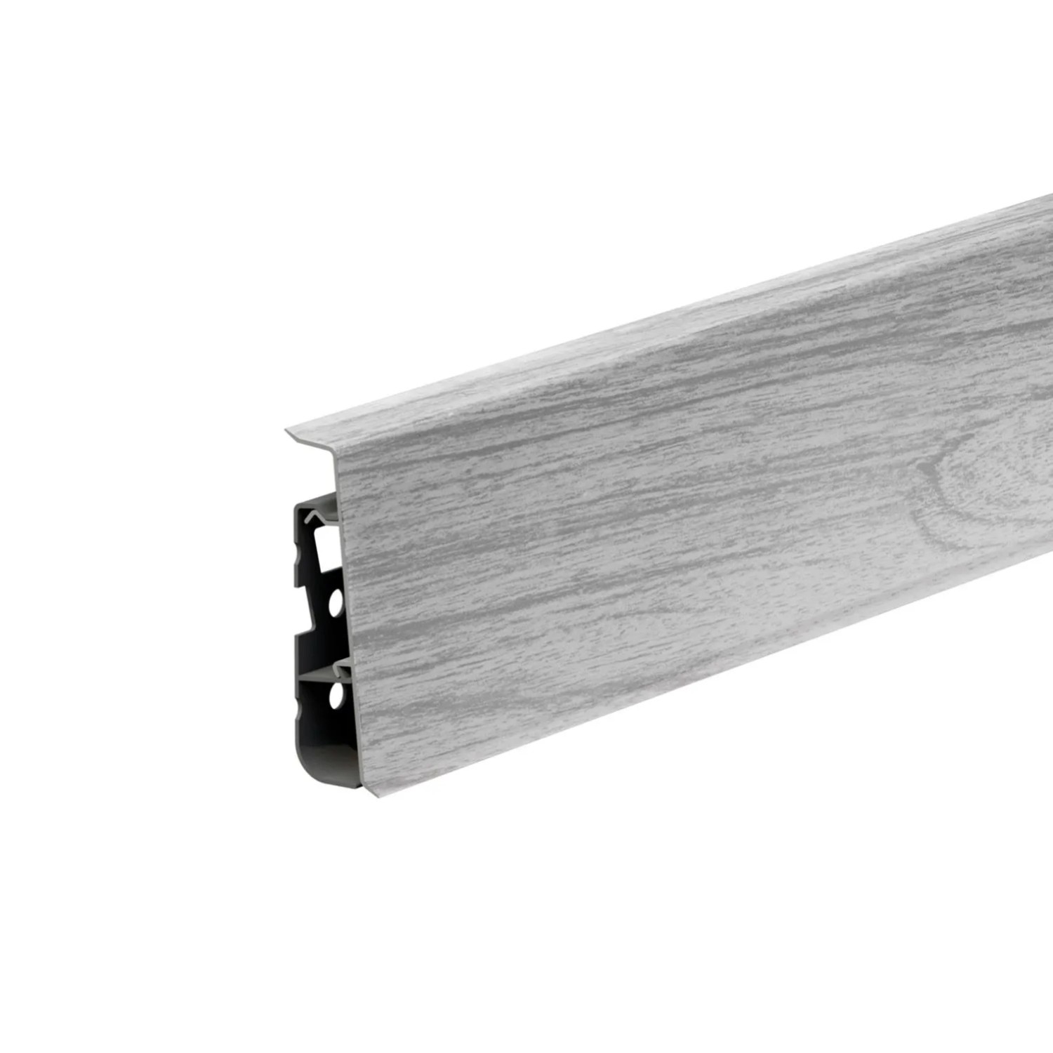 Cezar Listwa przypodłogowa Hi-Line PVC Dąb Szary Jasny 75x22x2500