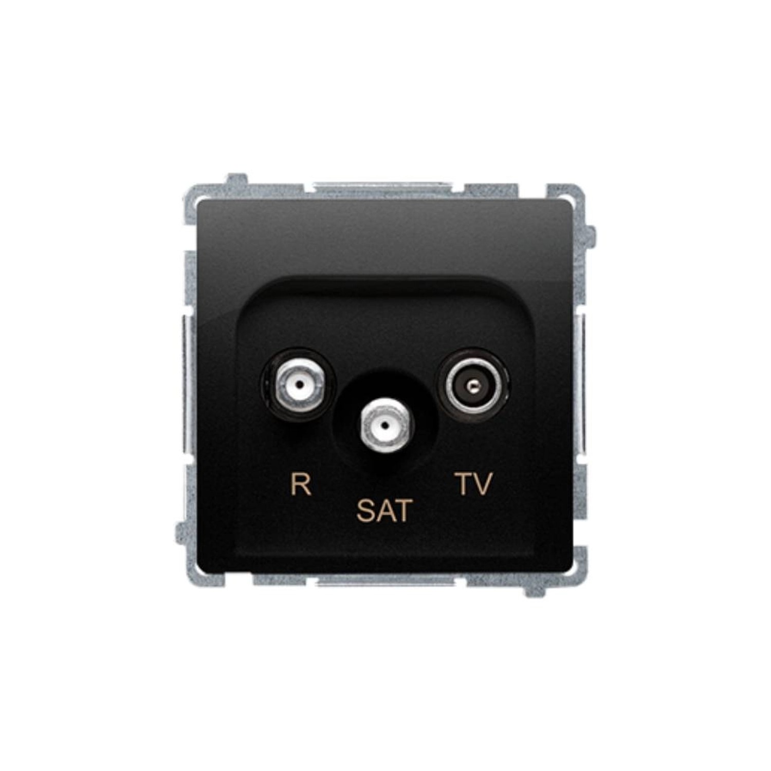 Elhurt Gniazdo Basic RTV-SAT czarne