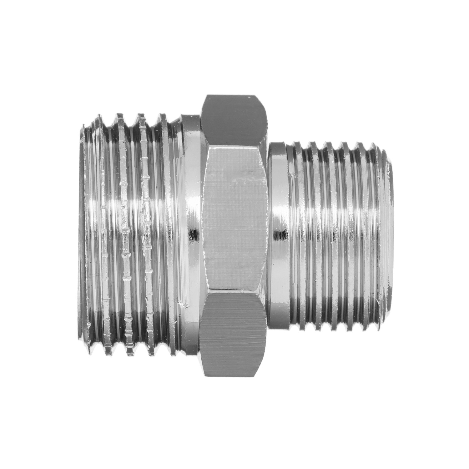 Invena Nypel redukcyjny chrom 1/2"x3/4"