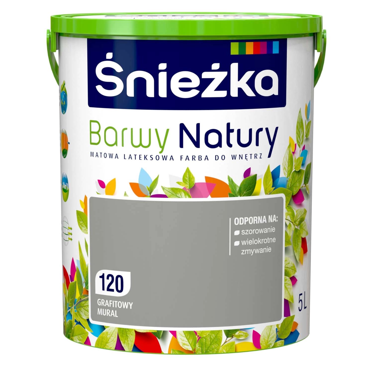 Farba Śnieżka Barwy Natury grafitowy mural 5 l