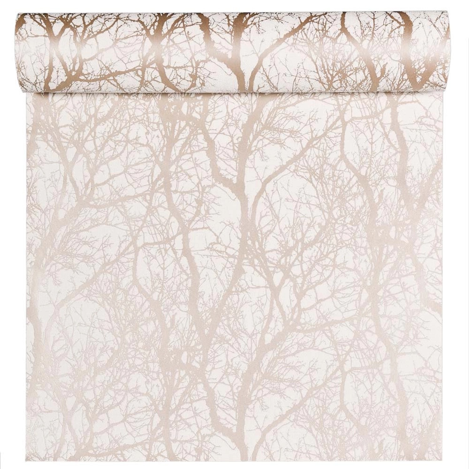 Tapeta winylowa na flizelinie TREES beżowa