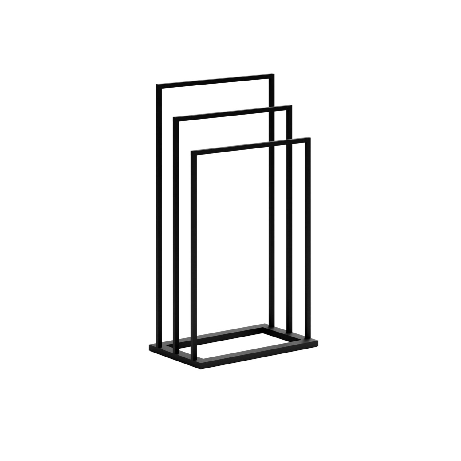 Wieszak na ręczniki Claes II Black 60x30x90