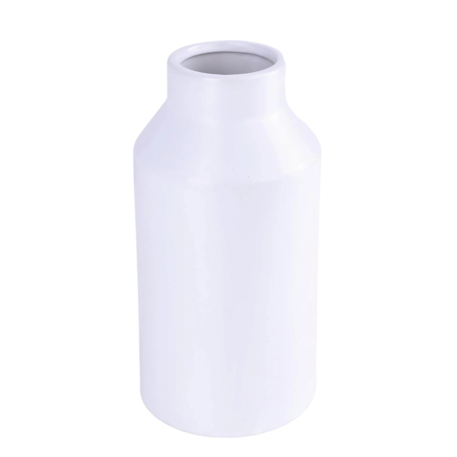 Wazon ceramiczny Clay biały - 14 x 14 x 26 cm