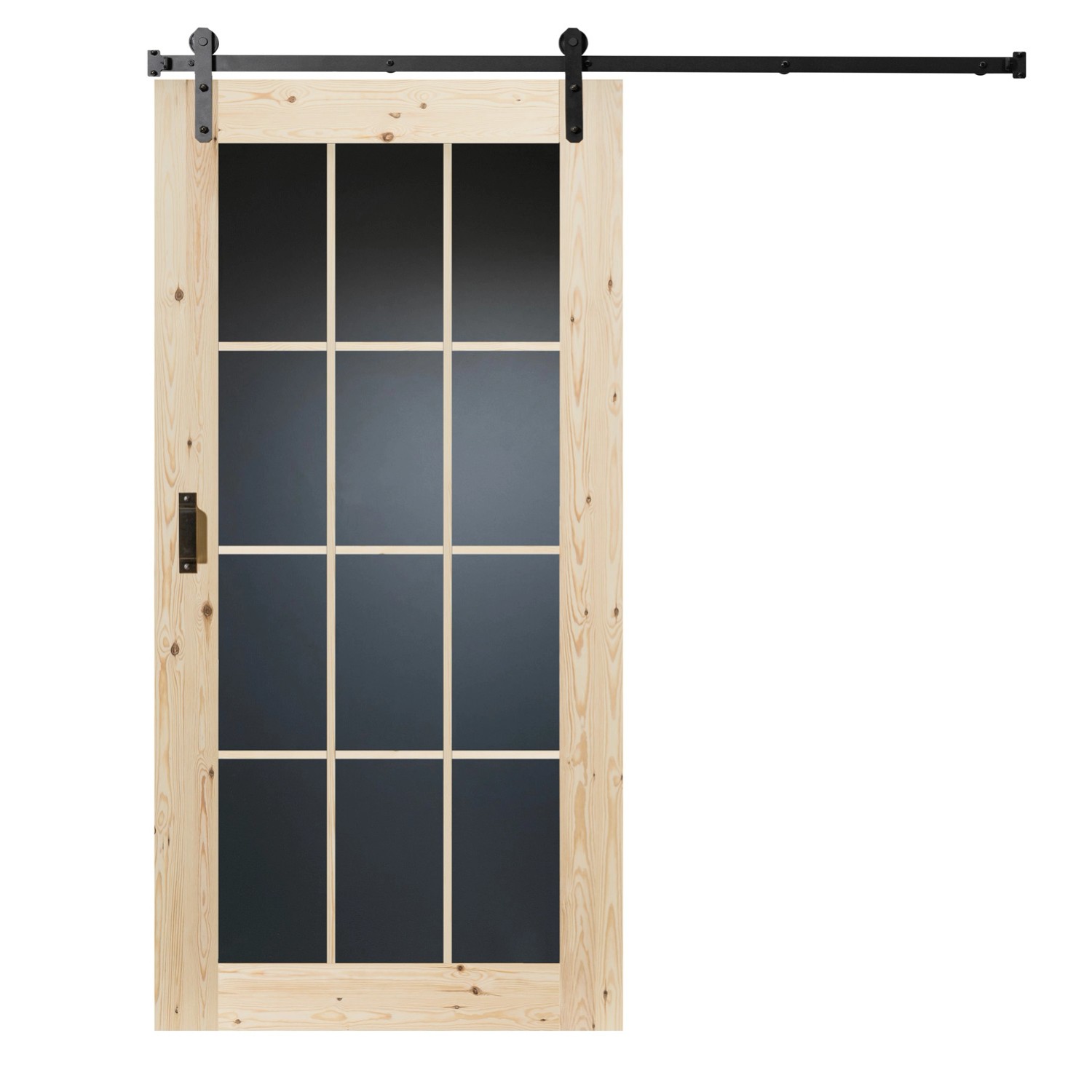 Kornik Skrzydło przesuwne Lamino Black sosna sęczna 90