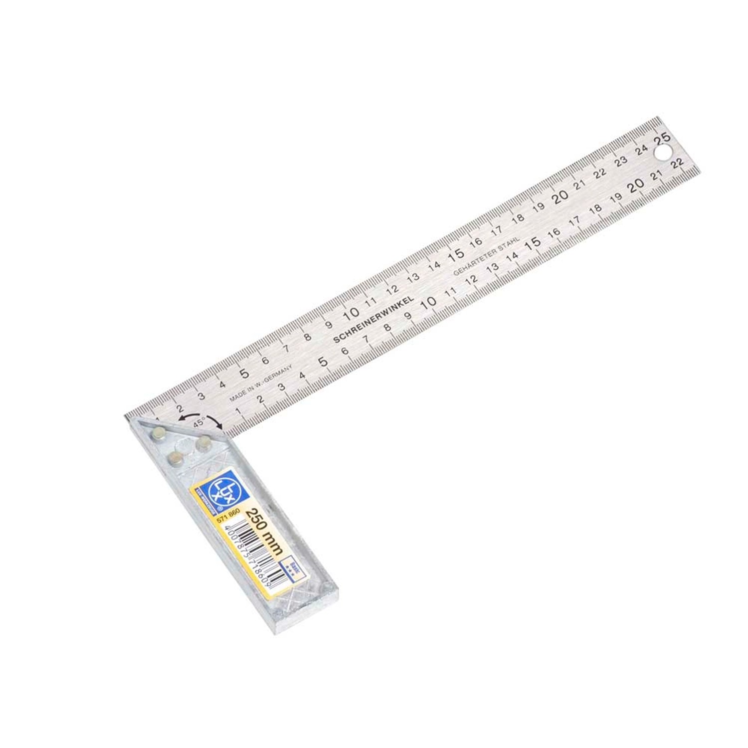 LUX Kątownik aluminiowy 250 mm