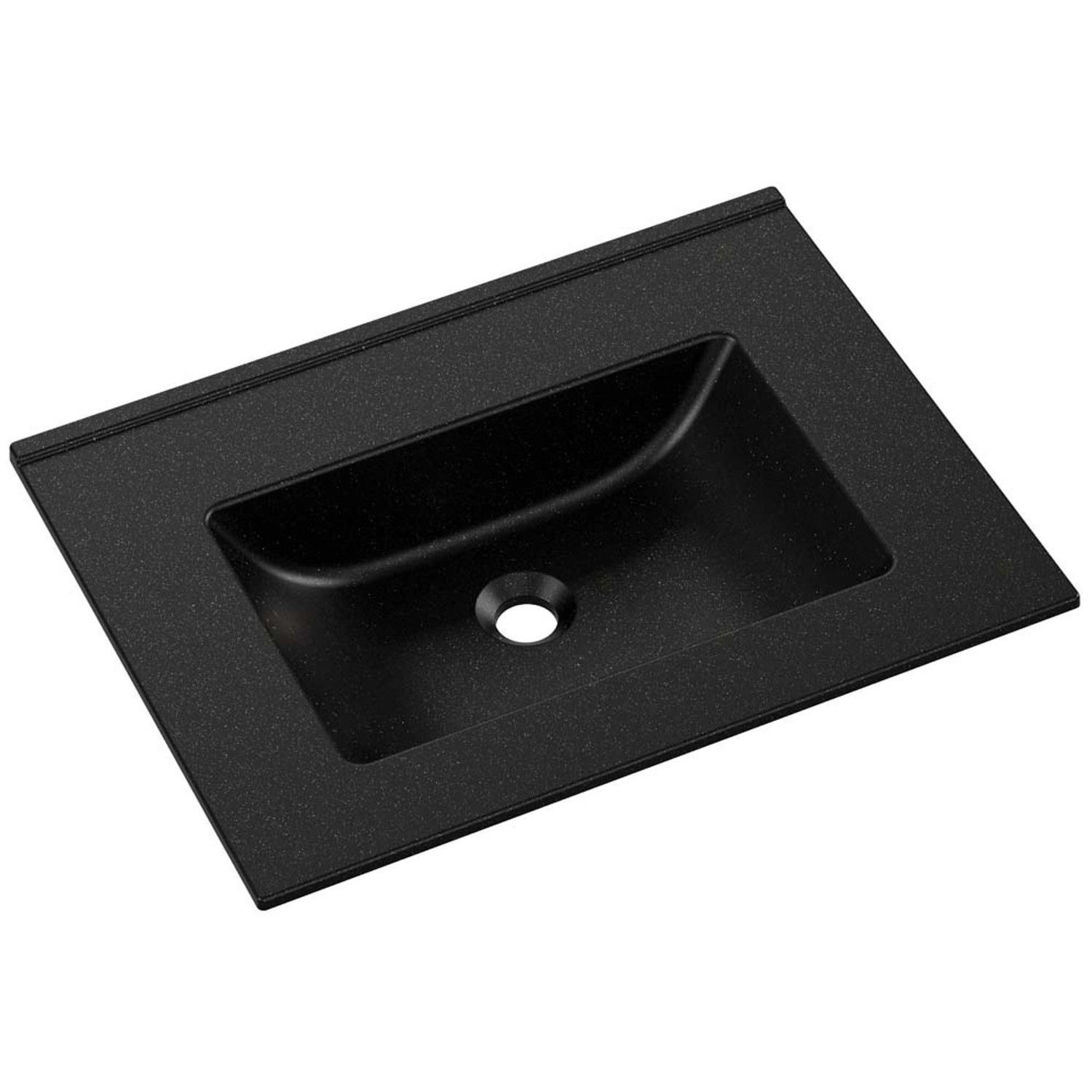 Umywalka KORNAT Granitowa gold black 46 x 61 x 11 cm