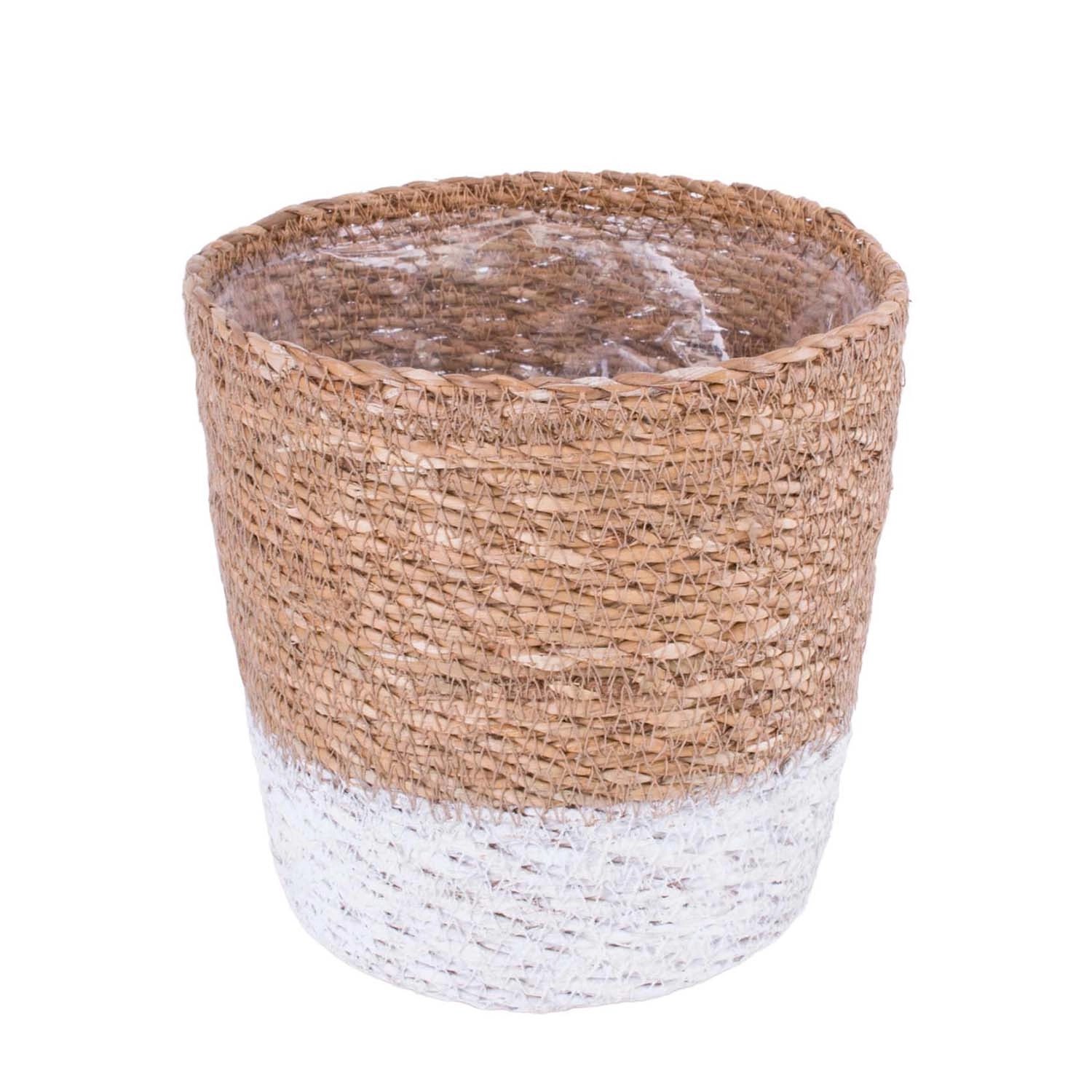 Direct H&G Kosz Moroccan biały M - 17,5 x 16 cm