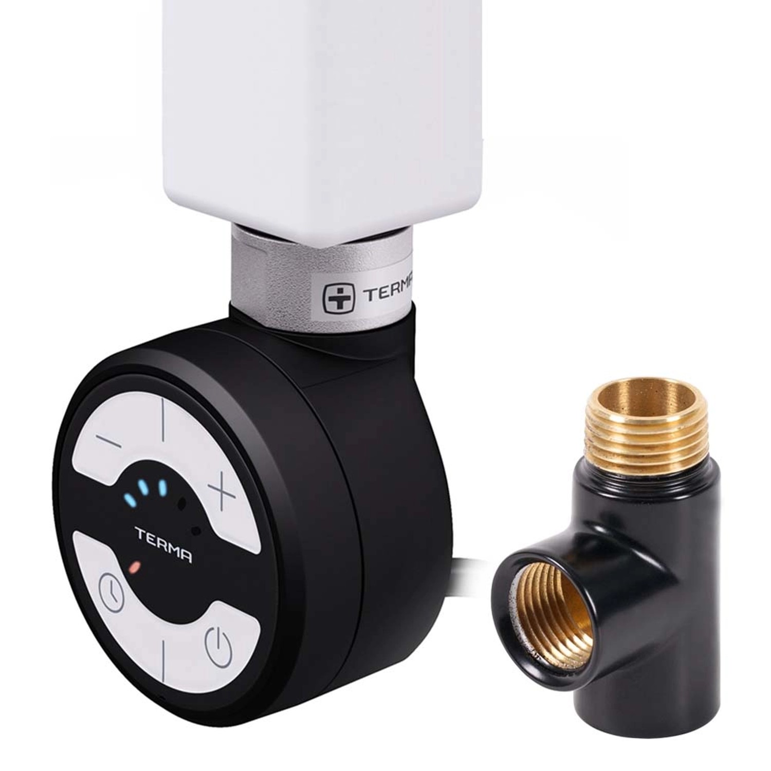 Grzałka grzejnika z regulacją temperatury MOA 300W czarny