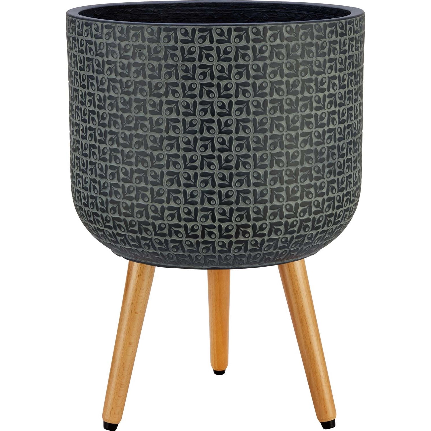 Donica Amelia z nóżkami czarna - 24 x 29,6 cm