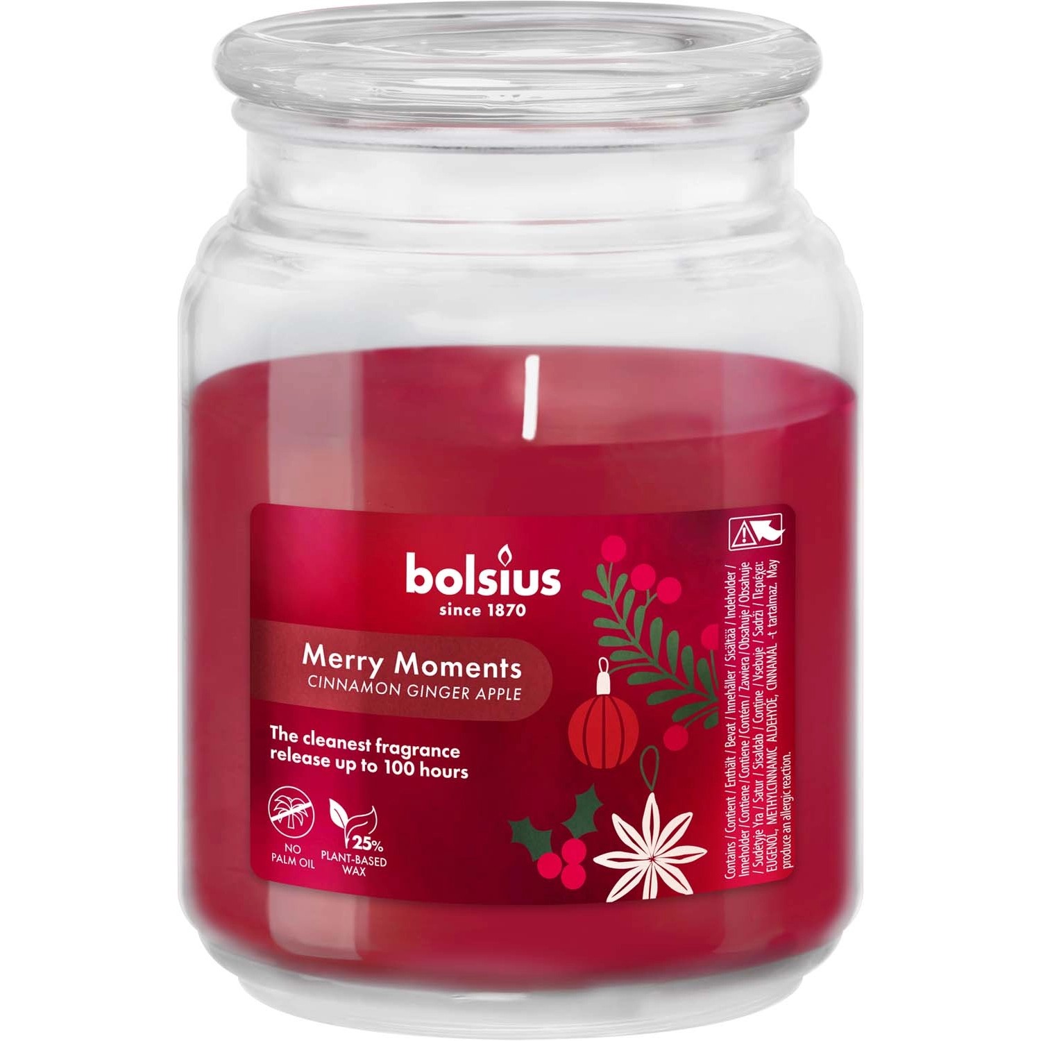 Bolsius Świeca zapachowa Merry Moments 13,5 x 10 cm