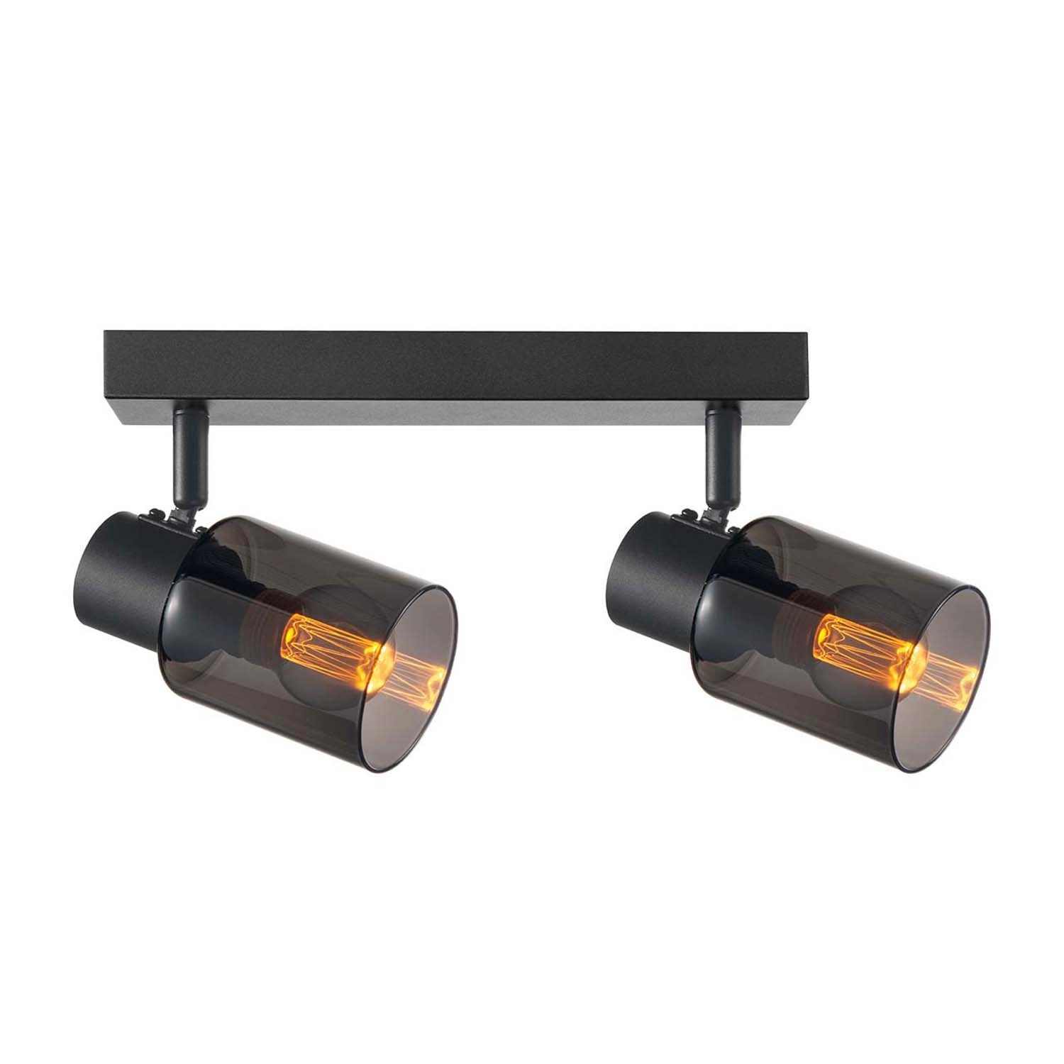 Goldlux Lampa ścienno-sufitowa REBECCA 2xE14 max. 8W LED smoky