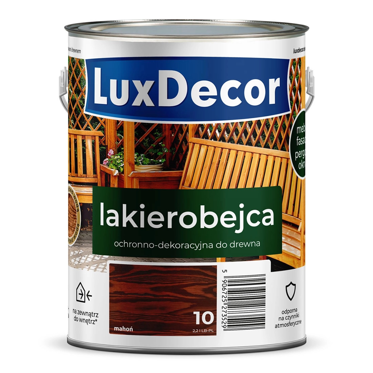 Lakierobejca ochronno-dekoracyjna LuxDecor 2,2 L mahoń