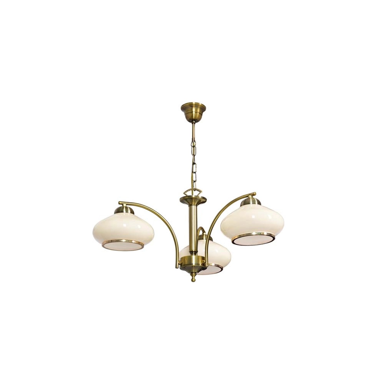 ActiveJet Lampa AJE-RITA 3x60W E27 stal szkło patyna