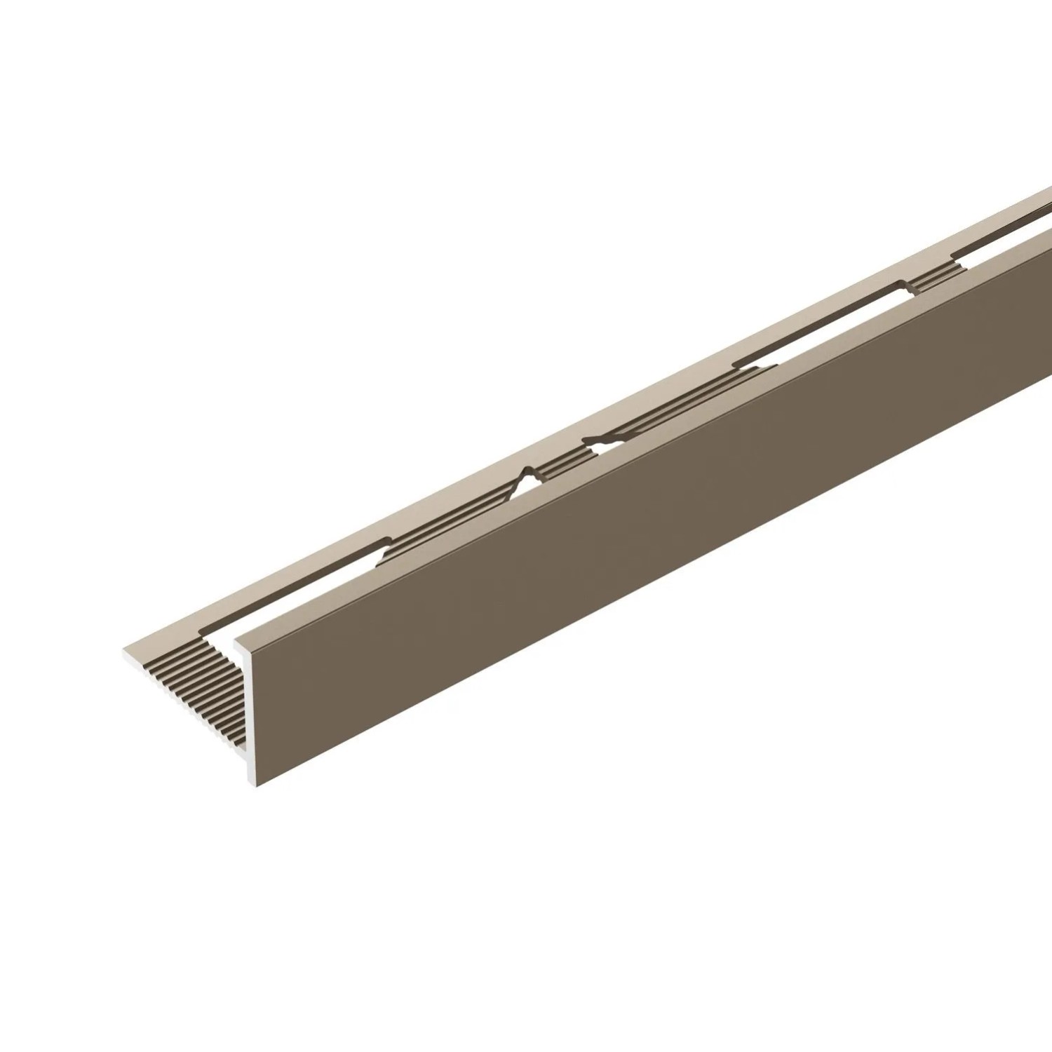 Cezar Profil aluminiowy do glazury krawędziowej Szampan 10x1x2500 mm