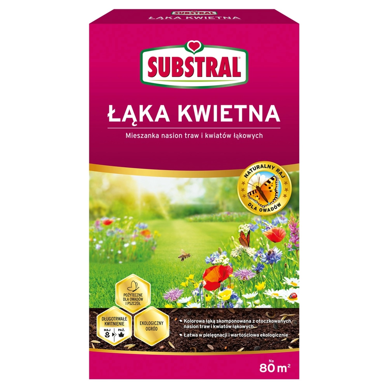SUBSTRAL Mieszanka traw Łąka kwietna 0,8 kg