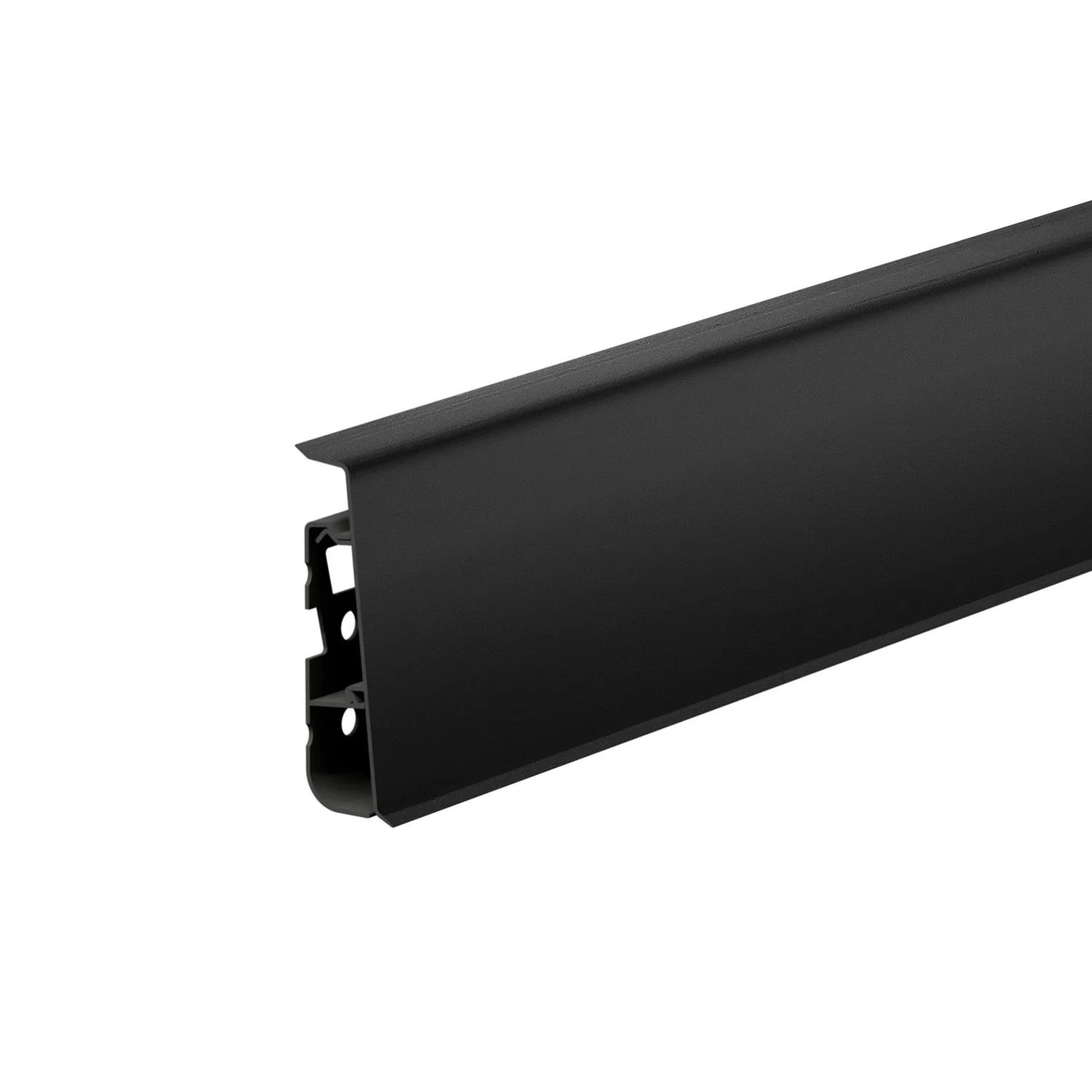 Cezar Listwa przypodłogowa Hi-Line PVC Czarny RAL9005 75x22x2500