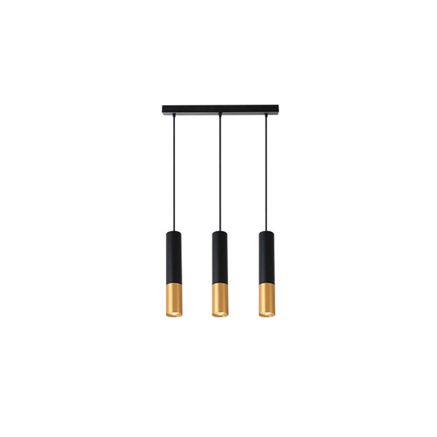 DPM Lampa wisząca 3x35W GU10 czarno-złota