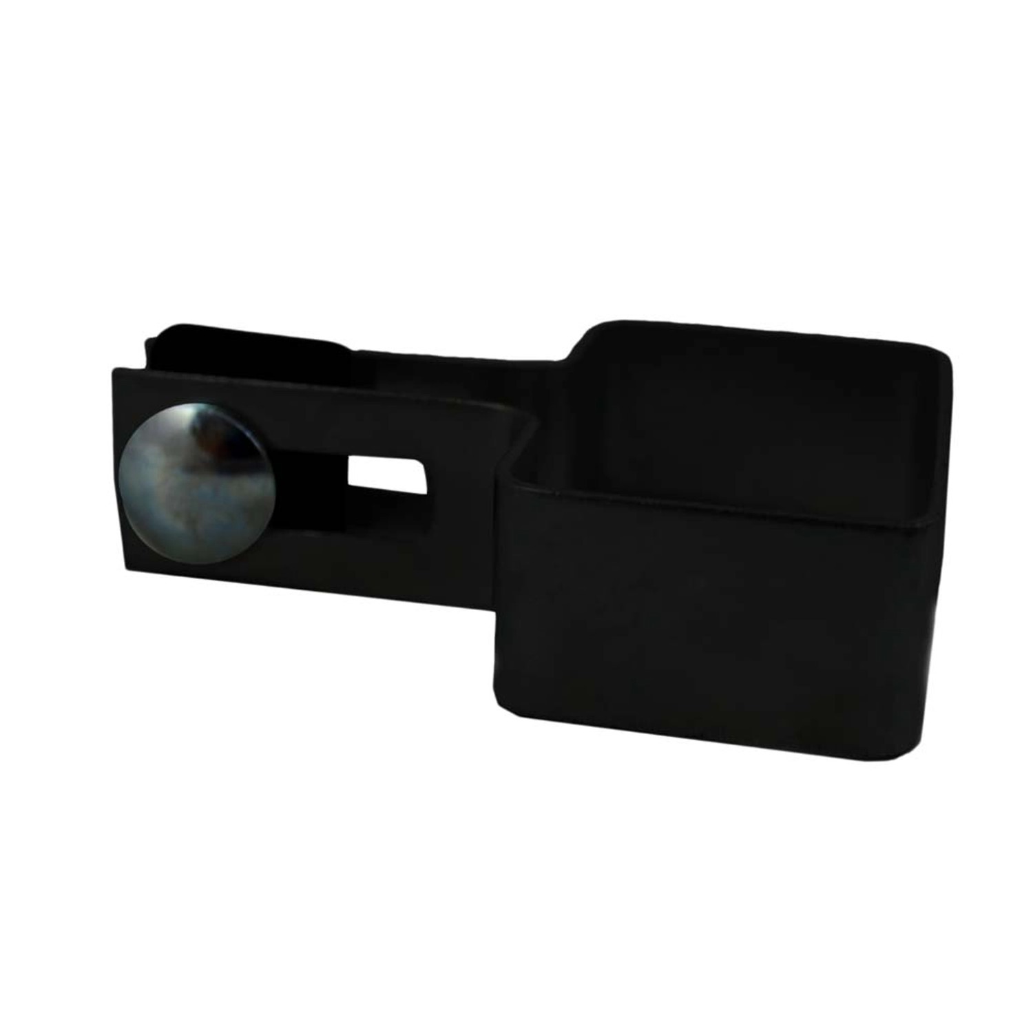 Obejma ogrodzeniowa czarny mat końcowa - 4 x 6 cm