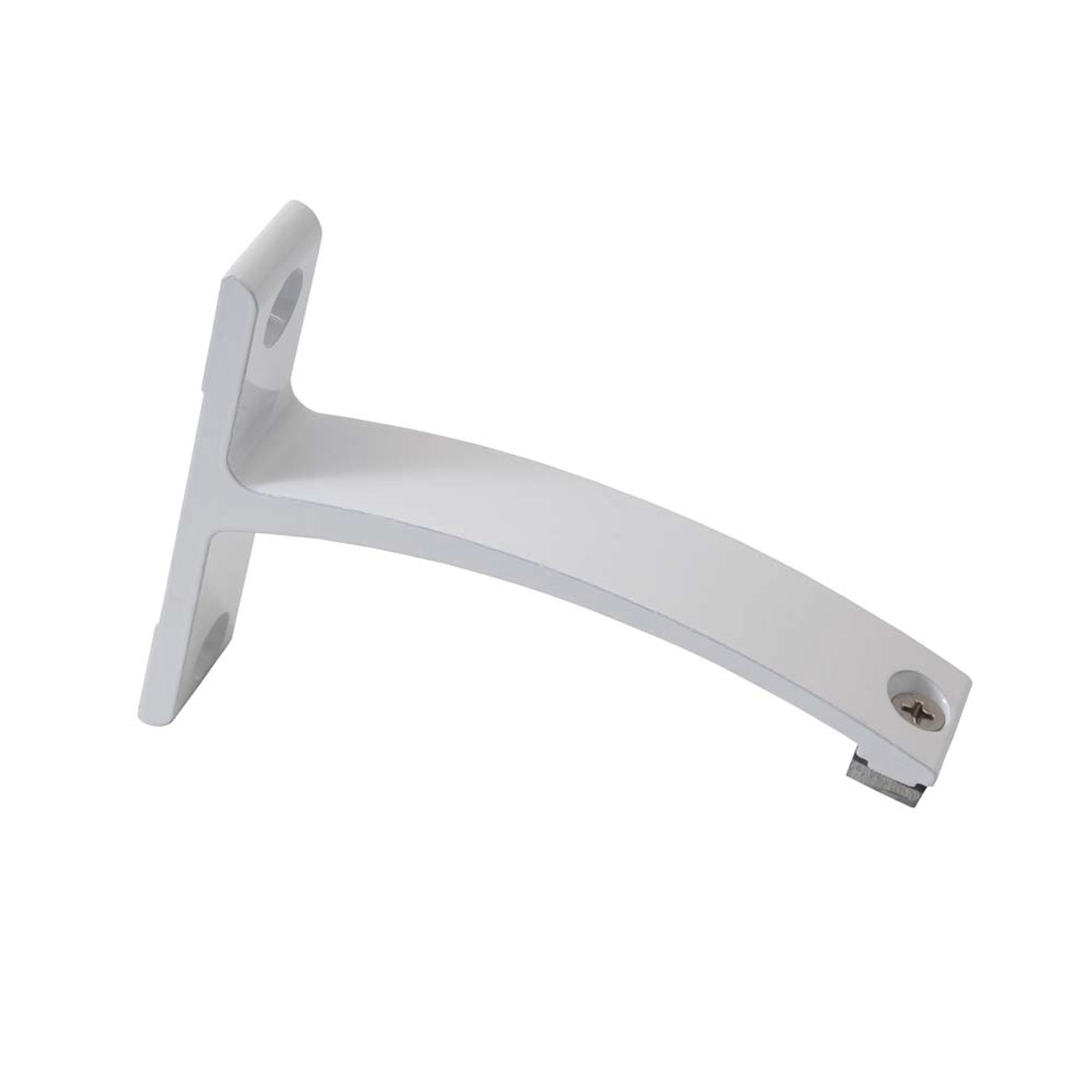 Kowalski Wspornik pojedynczy aluminiowy biały 10 cm