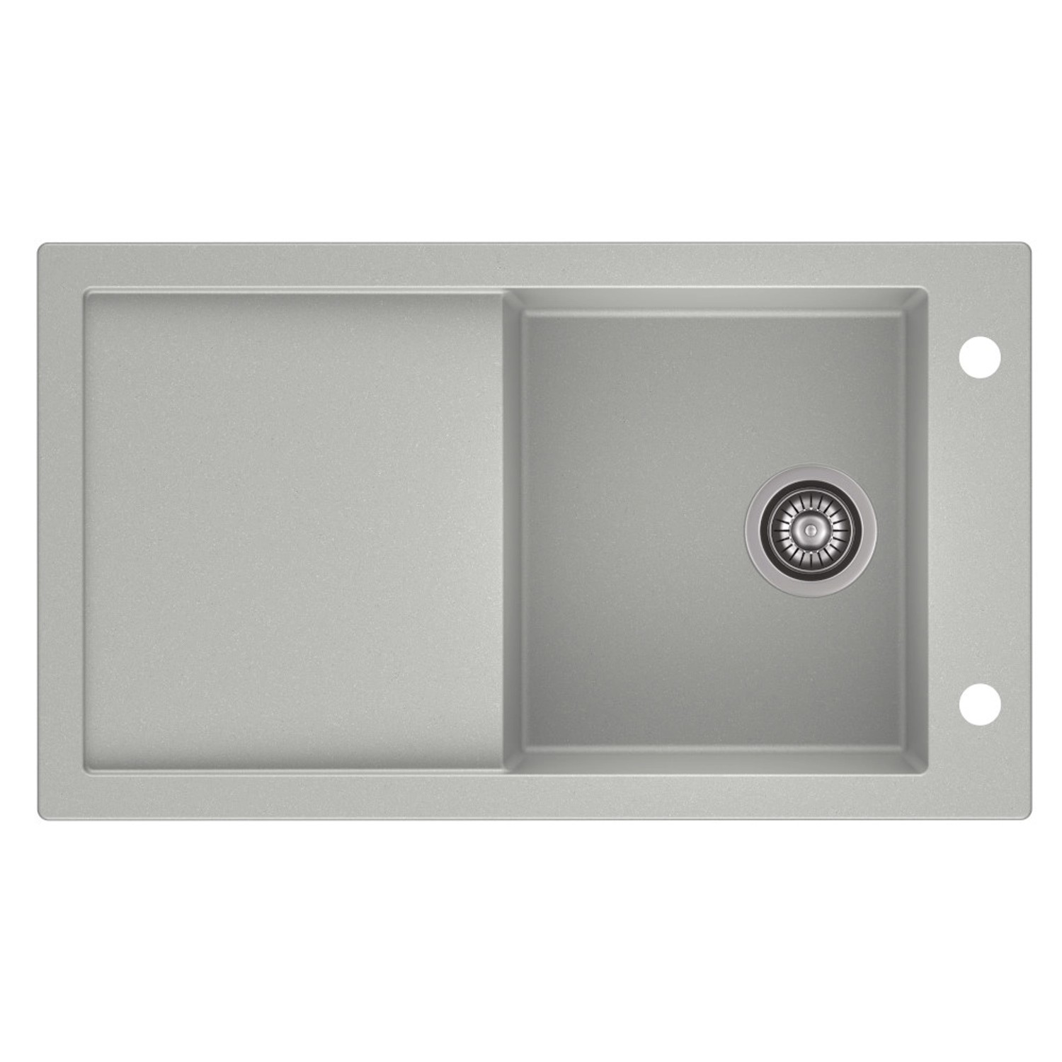 Zlewozmywak Tramontana 1-kom. szary 86x50 cm