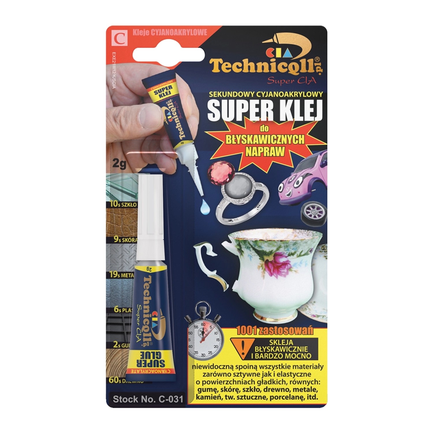 Klej Technicqll sekundowy Super klej 2 g
